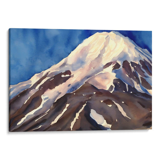 Watercolor Denali Print - Canvas Art Print by Kanvah