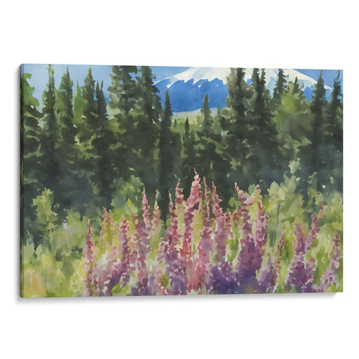 Watercolor Mount St. Helens Print - Canvas Art Print by Kanvah