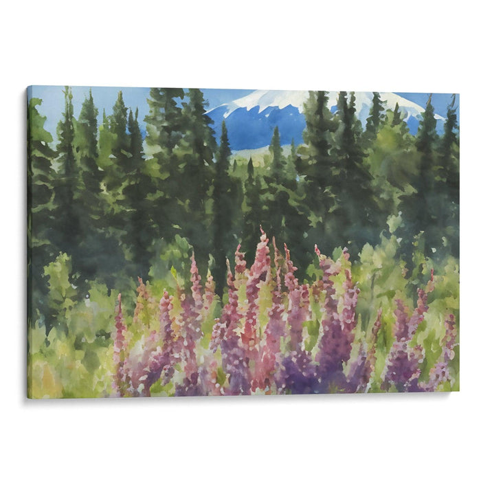 Watercolor Mount St. Helens Print - Canvas Art Print by Kanvah