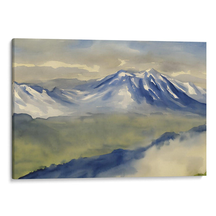 Watercolor Mount St. Helens Print - Canvas Art Print by Kanvah