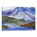 Watercolor Mount St. Helens Print - Canvas Art Print by Kanvah