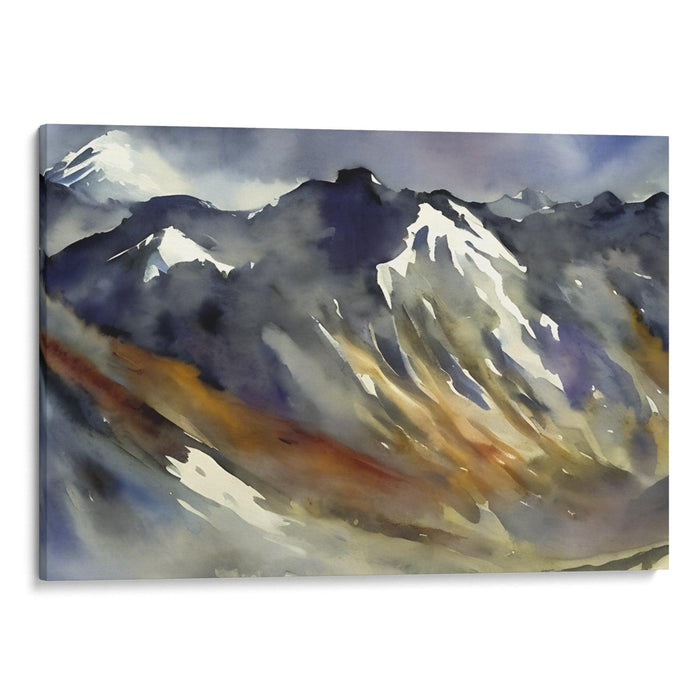 Watercolor Mount St. Helens Print - Canvas Art Print by Kanvah