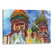 Watercolor St. Basil's Cathedral Print - Canvas Art Print by Kanvah