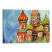 Watercolor St. Basil's Cathedral Print - Canvas Art Print by Kanvah