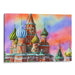 Watercolor St. Basil's Cathedral Print - Canvas Art Print by Kanvah