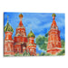 Watercolor St. Basil's Cathedral Print - Canvas Art Print by Kanvah