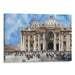 Watercolor Colonnade of St. Peter's Basilica Print - Canvas Art Print by Kanvah