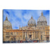 Watercolor Colonnade of St. Peter's Basilica Print - Canvas Art Print by Kanvah