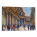 Watercolor Colonnade of St. Peter's Basilica Print - Canvas Art Print by Kanvah