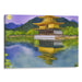 Watercolor Golden Pavilion Print - Canvas Art Print by Kanvah