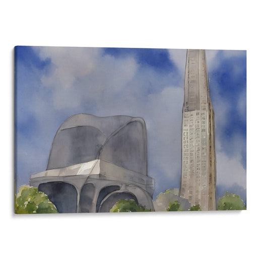 Watercolor St. Louis Arch Print - Canvas Art Print by Kanvah