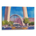 Watercolor St. Louis Arch Print - Canvas Art Print by Kanvah