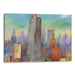 Watercolor Willis Tower Print - Canvas Art Print by Kanvah