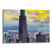 Watercolor Willis Tower Print - Canvas Art Print by Kanvah