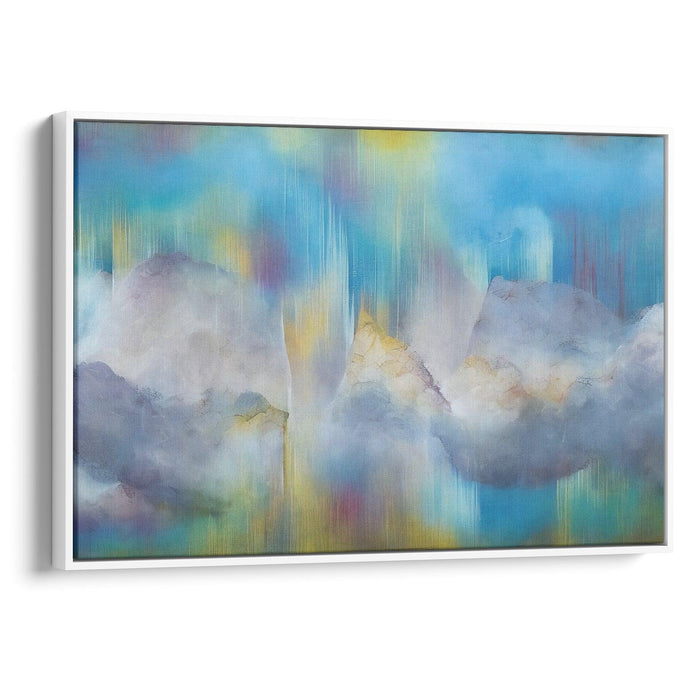 Abstract Rocky Mountains Print - Canvas Art Print by Kanvah