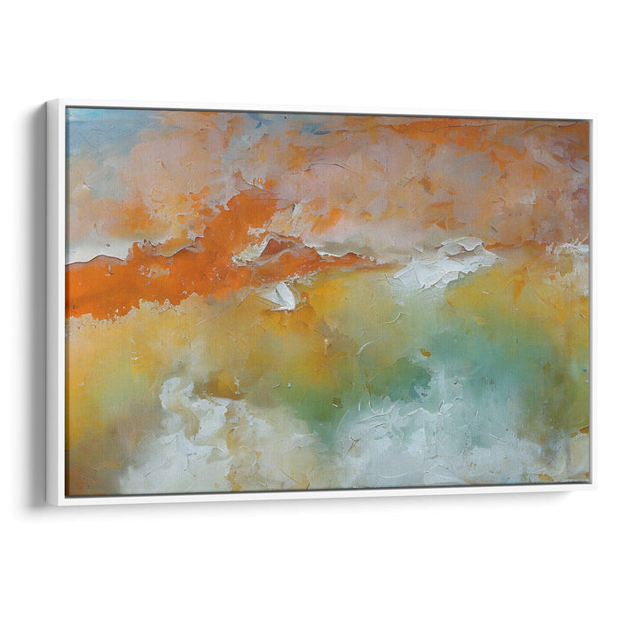 Abstract Rocky Mountains Print - Canvas Art Print by Kanvah