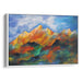 Abstract Rocky Mountains Print - Canvas Art Print by Kanvah