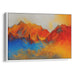 Abstract Rocky Mountains Print - Canvas Art Print by Kanvah