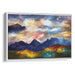 Abstract Rocky Mountains Print - Canvas Art Print by Kanvah