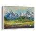 Abstract Rocky Mountains Print - Canvas Art Print by Kanvah