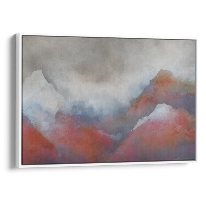 Abstract Rocky Mountains Print - Canvas Art Print by Kanvah