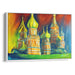 Abstract St. Basil's Cathedral Print - Canvas Art Print by Kanvah