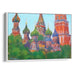 Abstract St. Basil's Cathedral Print - Canvas Art Print by Kanvah