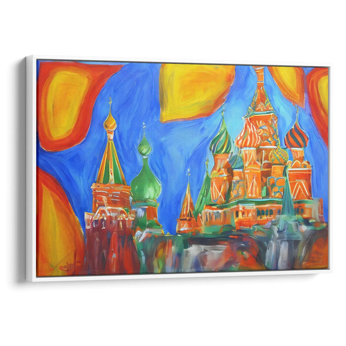 Abstract St. Basil's Cathedral Print - Canvas Art Print by Kanvah