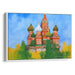 Abstract St. Basil's Cathedral Print - Canvas Art Print by Kanvah