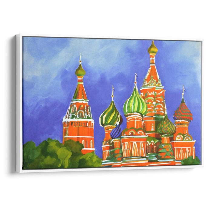 Abstract St. Basil's Cathedral Print - Canvas Art Print by Kanvah