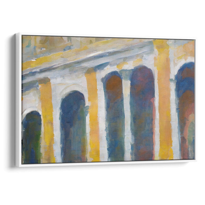 Abstract Colonnade of St. Peter's Basilica Print - Canvas Art Print by Kanvah