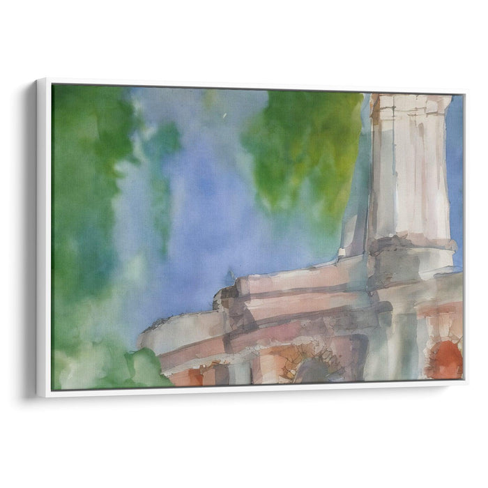 Abstract Colonnade of St. Peter's Basilica Print - Canvas Art Print by Kanvah