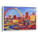 Abstract St. Louis Arch Print - Canvas Art Print by Kanvah