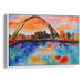 Abstract St. Louis Arch Print - Canvas Art Print by Kanvah