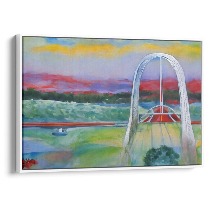 Abstract St. Louis Arch Print - Canvas Art Print by Kanvah