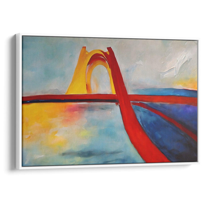 Abstract St. Louis Arch Print - Canvas Art Print by Kanvah