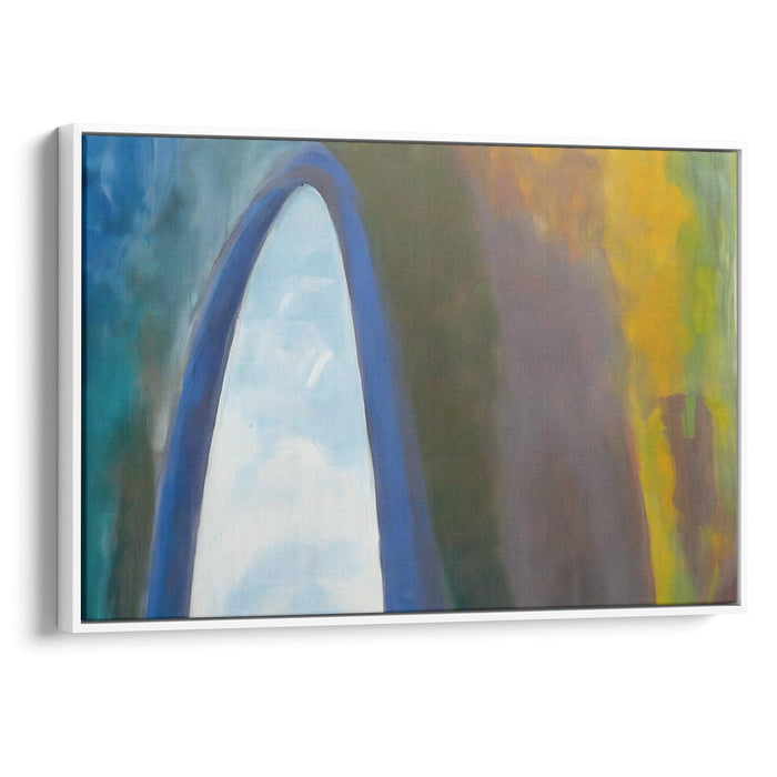 Abstract St. Louis Arch Print - Canvas Art Print by Kanvah