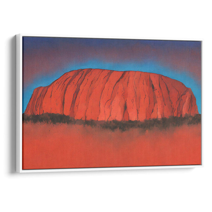 Abstract Uluru Print - Canvas Art Print by Kanvah