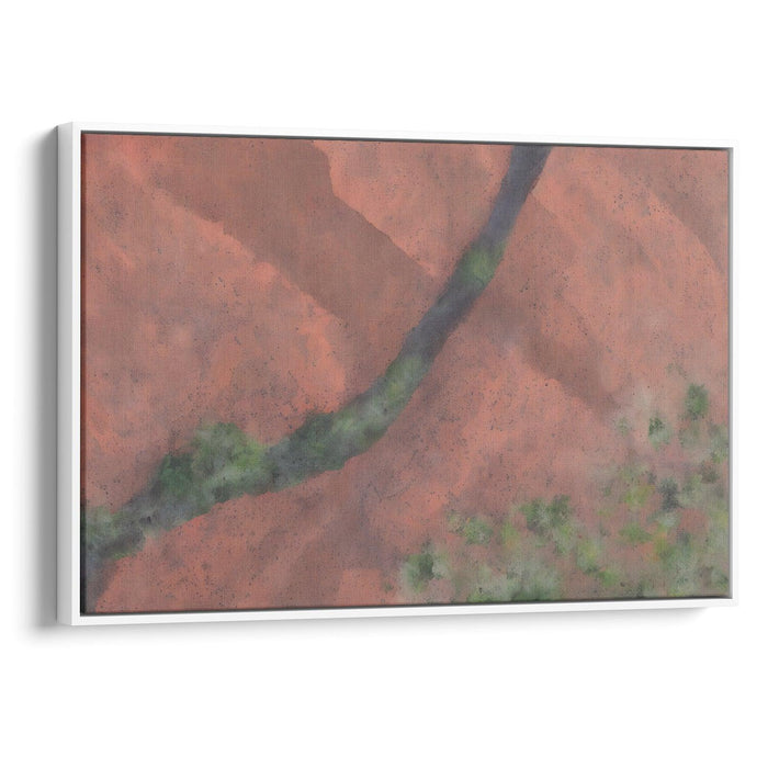 Abstract Uluru Print - Canvas Art Print by Kanvah