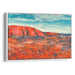 Abstract Uluru Print - Canvas Art Print by Kanvah