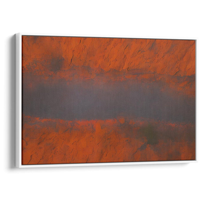 Abstract Uluru Print - Canvas Art Print by Kanvah