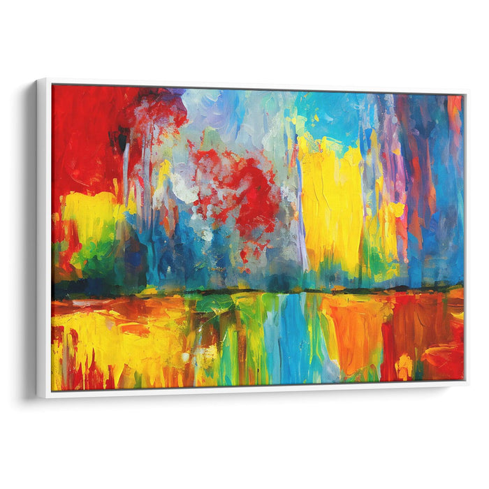 Abstract Victoria Falls Print - Canvas Art Print by Kanvah