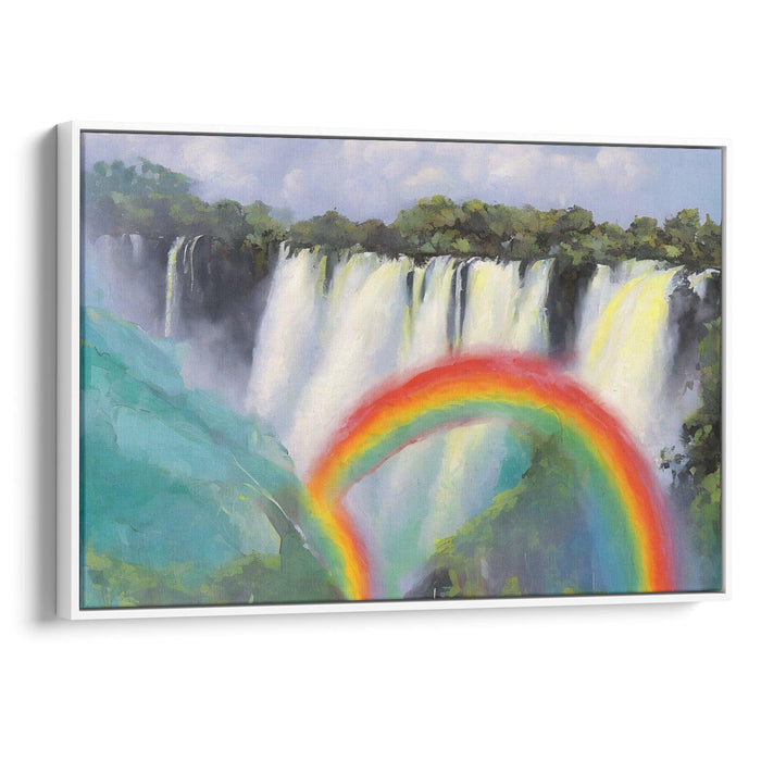 Abstract Victoria Falls Print - Canvas Art Print by Kanvah