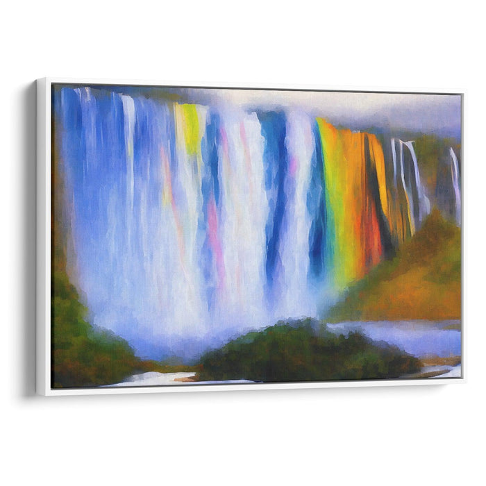 Abstract Victoria Falls Print - Canvas Art Print by Kanvah