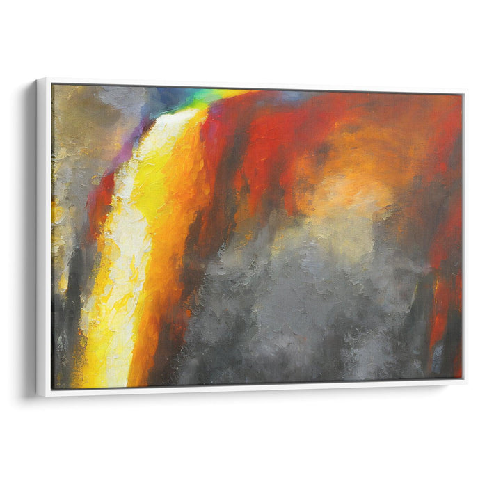 Abstract Victoria Falls Print - Canvas Art Print by Kanvah