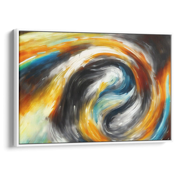 Abstract Wave Print - Canvas Art Print by Kanvah