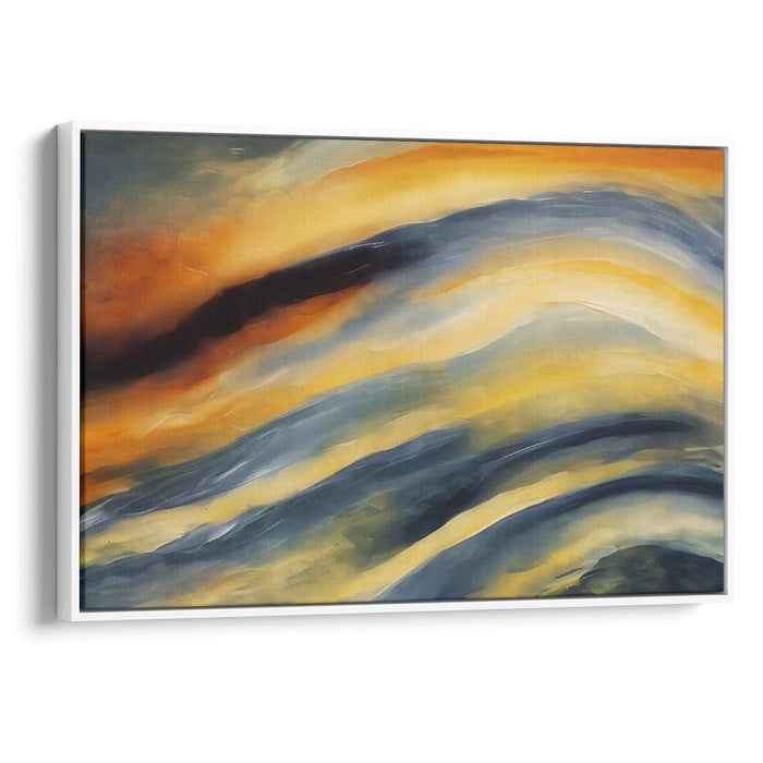 Abstract Wave Print - Canvas Art Print by Kanvah