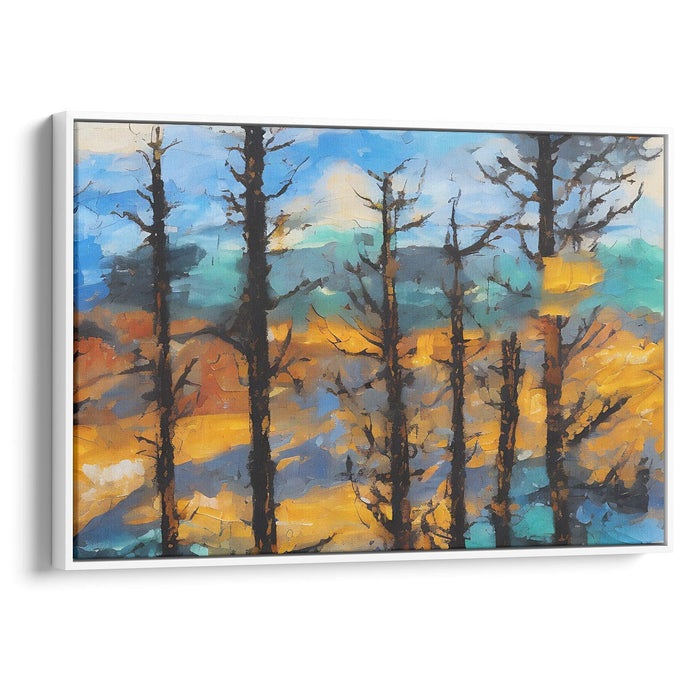 Abstract Yellowstone National Park Print - Canvas Art Print by Kanvah