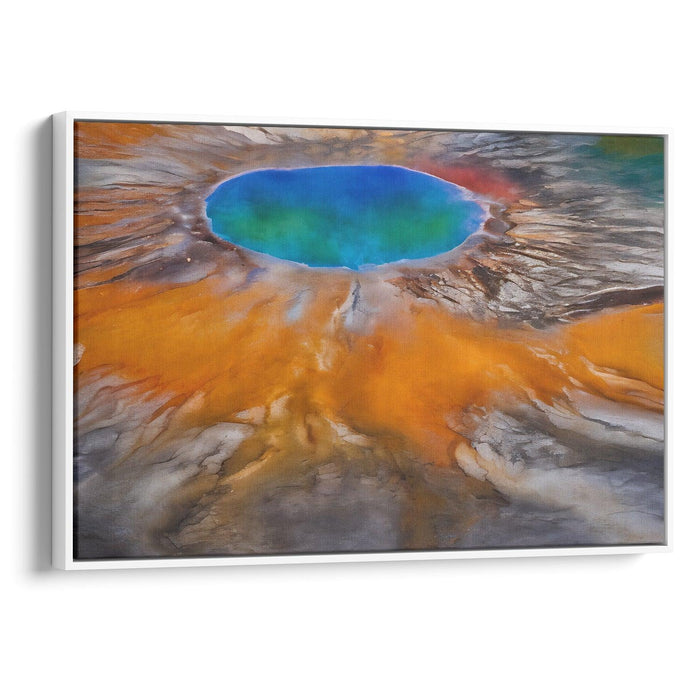 Abstract Yellowstone National Park Print - Canvas Art Print by Kanvah