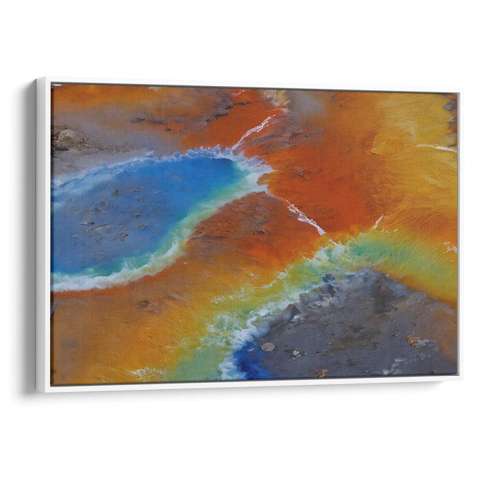 Abstract Yellowstone National Park Print - Canvas Art Print by Kanvah